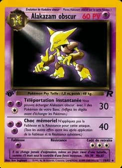Alakazam obscur 18 — Team Rocket