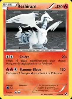 Reshiram 26 — Noir & Blanc