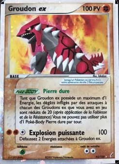 Groudon ex 93 — EX Gardiens de Cristal