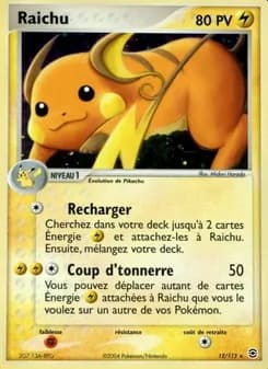 Raichu 12 — EX Rouge Feu & Vert Feuille