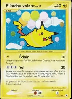 Pikachu volant Niv. 12 113 — Rivaux Émergeants
