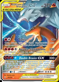 Reshiram et Dracaufeu GX 20 — Alliance Infaillible