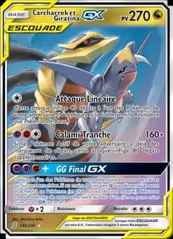 Carchacrok et Giratina GX 146 — Harmonie des Esprits