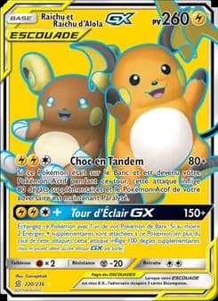 Raichu et Raichu d’Alola GX 220 — Harmonie des Esprits