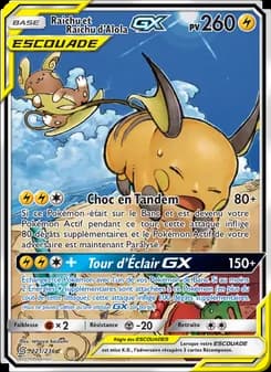 Raichu et Raichu d’Alola GX 221 — Harmonie des Esprits