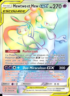 Mewtwo et Mew GX 242 — Harmonie des Esprits