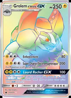 Grolem d’Alola GX 113 — Invasion Carmin
