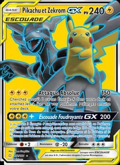 Pikachu et Zekrom GX 162 — Duo de Choc