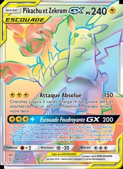 Pikachu et Zekrom GX 184 — Duo de Choc