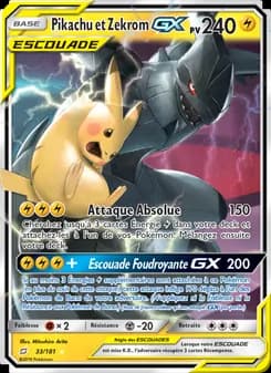 Pikachu et Zekrom GX 33 — Duo de Choc