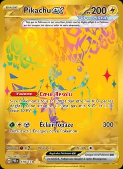 Pikachu-ex 179 — Évolutions Prismatiques