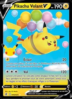 Pikachu Volant V 6 — Célébrations