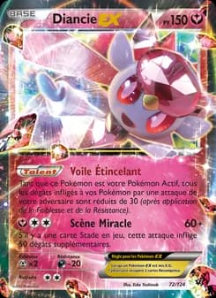 Diancie EX 72 — Impact des Destins