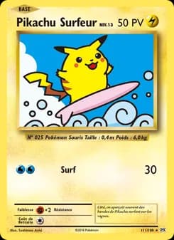 Pikachu Surfeur 111 — Évolutions
