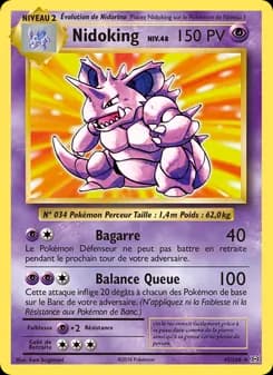 Nidoking 45 — Évolutions