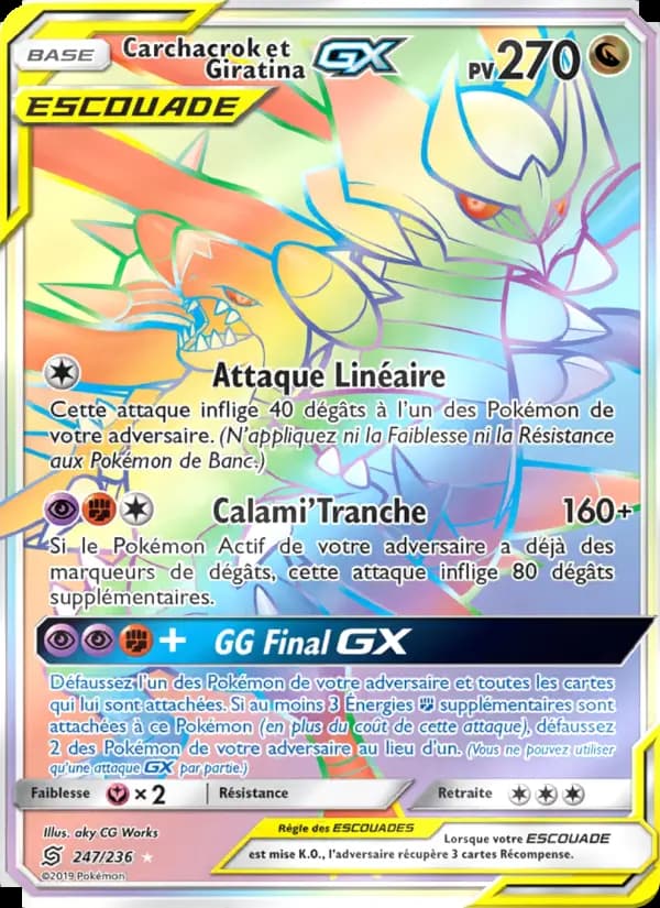 Carchacrok et Giratina GX