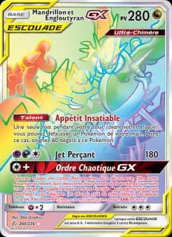 Mandrillon et Engloutyran GX