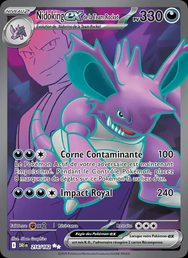 Nidoking ex de la Team Rocket