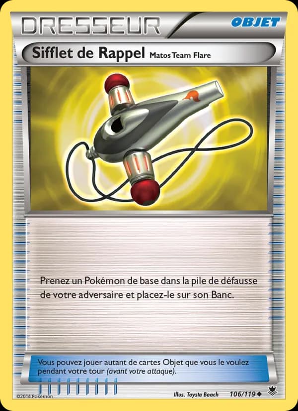Sifflet de Rappel Matos Team Flare